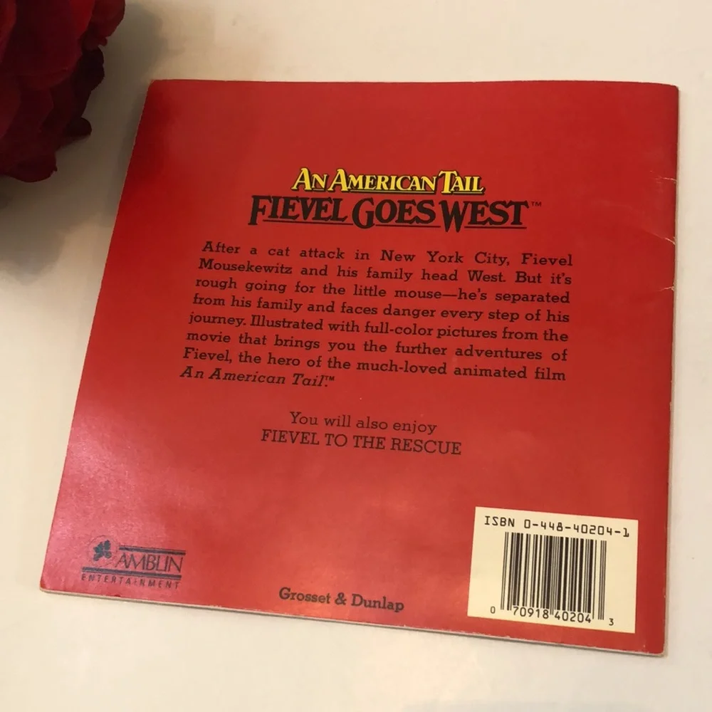 Fieval Goes West Book An American Tail FIEVAL GOES WEST Fieval JOURNEY